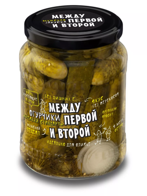 Огурчики Крепкий стандарт маринованные 680г