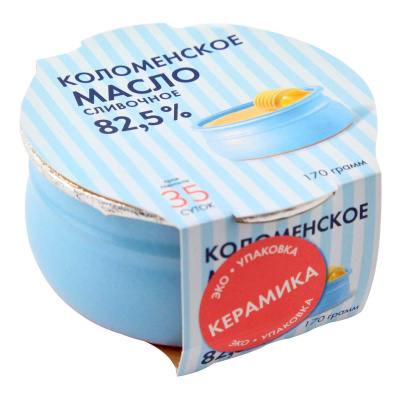Масло сливочное 82,5% 170 г. керамика 
