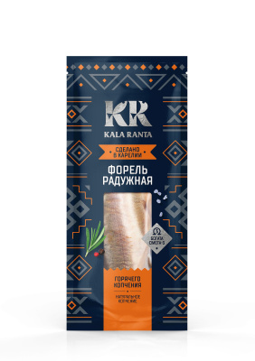 Форель горячего копчения (около 800гр), вес "АО Кала-Ранта", Карелия