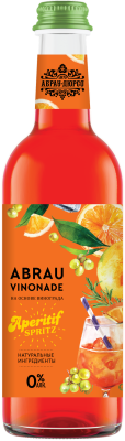 Напиток б/а газ. Винонад Аперитив Спритц "Абрау" 0,375л ст/б
