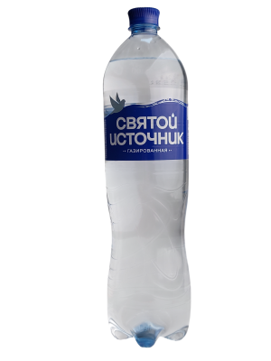 Питьевая вода СВЯТОЙ ИСТОЧНИК газированная, 1,5л
