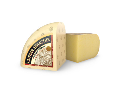 Сыр Черный принц с ароматом топленого молока м.д.ж.50% , вес ТМ Сырная династия, Кобрин