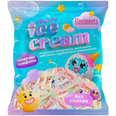 Конфеты ФЛАВИМЕНТО Айс Крим микс без сах.(сорбит) 80г