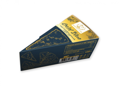 Сыр мягкий с голубой плесенью Gold Blue, мдж 50% 100гр. BURЁNKA CLUB
