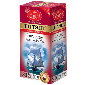 Чай чёрный ТИ ТЭНГ Бергамот 20 пакетиков х 2гр. Шри Ланка