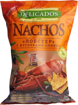 Чипсы кукурузные Начос Лобстер 150гр