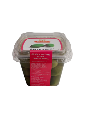 Оливки ФИОР ДИ ТЕРРА Белла Ди Чериньола 480г пластик
