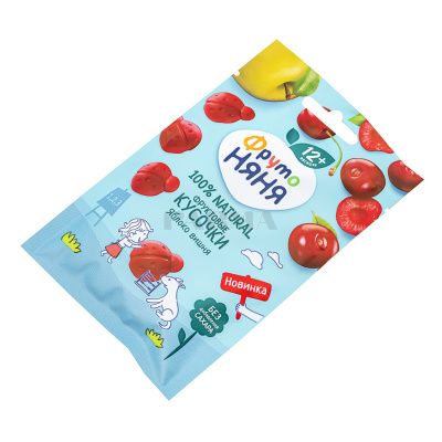 Фруктовые кусочки ФРУТОНЯНЯ Яблоко и Вишня 15г