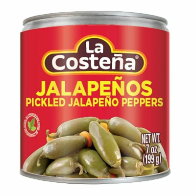 Перец ЛА КОСТЕНЬЯ Халапеньо целый маринованный 199г ж/б