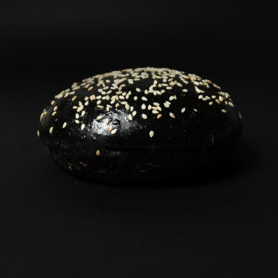 Булочка бургерная Бриошь чёрная д 10 см 70 г заморозка Булки.com