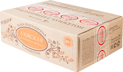 Халва подсолнечная с кунжутом, вес Азовская КФ