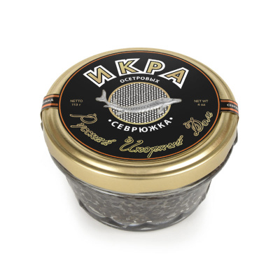 Икра зернистая гибрида стерляди и севрюги "Севрюжка" "Классик", 57 гр. стекло Русский икорный дом