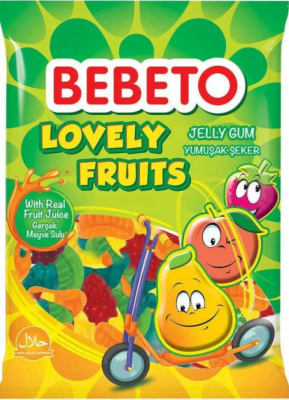 Мармелад Bebeto жевательный Lovely Fruits, 70гр.
