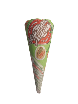 Мороженое Рожок пломбир Фисташка пергамент  110гр Чистая Линия 