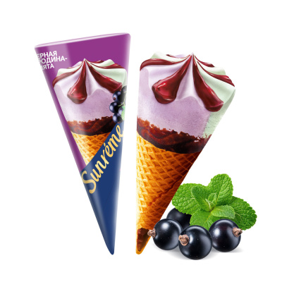 Мороженое САНРЕМ Чёрная смородина Мята 120мл