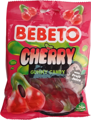 Мармелад Bebeto жевательный Cherry, вишня, 70гр.