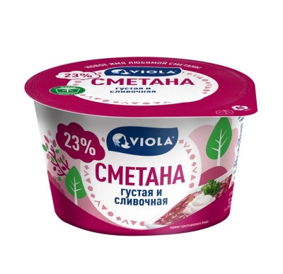 Сметана Виола 23% 160 гр