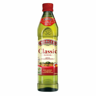 Масло оливковое BORGES Classic 0.5 л. ст/б