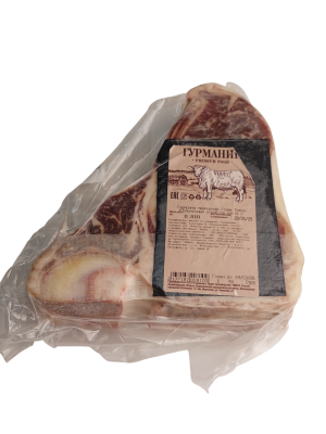 Говядина ГУРМАНИН Стейк Тибон мрамор. замороженный, вес