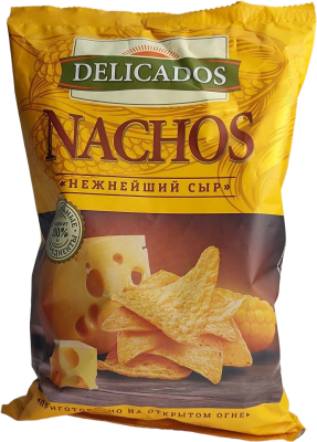 Чипсы кукурузные Начос нежнейший сыр 150гр