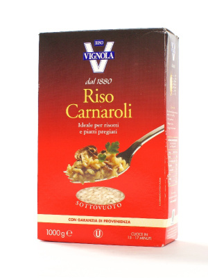 Рис Карнароли  Ризо Виньола Riso Vignola белый длиннозерный 1кг