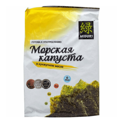 Морская капуста жареная в кунжутном масле 5 гр Ю. Корея