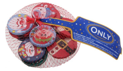 Шоколад молочный фигурный Рождественский 80гр. ™ ONLY