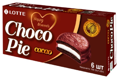 Пирожное ЧОКОПАЙ Какао 6 штук 168г