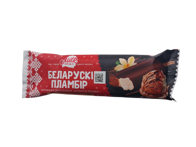 Мороженое БЕЛАРУСКИ ПЛОМБИР двухслойное ваниль и шоколад 80г