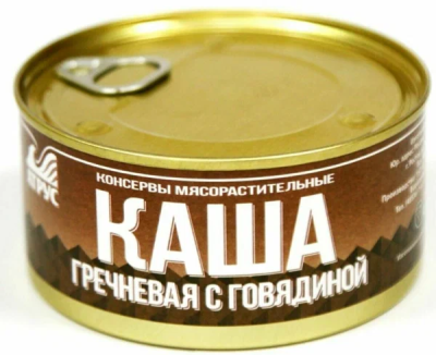 Каша гречневая с говядиной 325 гр Атрус