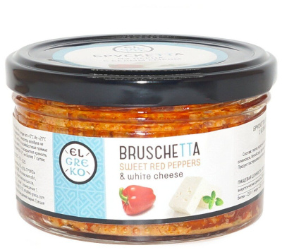 Брускетта ЭЛЬ ГРЕКО из вяленых томатов с белым сыром 150г