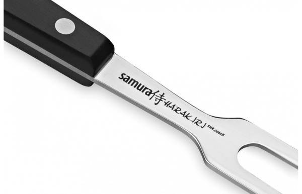 Вилка для мяса Harakiri, 208 мм, черная рукоять (SHR-0065B) "Samura"