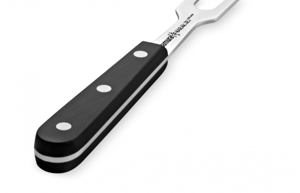 Вилка для мяса Harakiri, 208 мм, черная рукоять (SHR-0065B) "Samura"